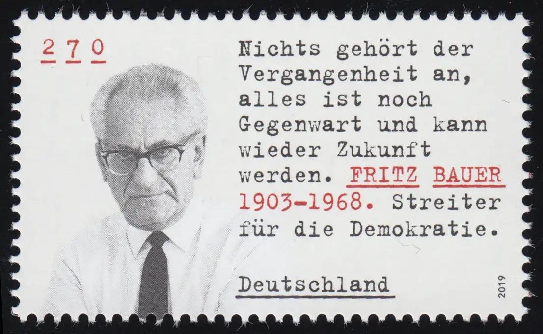 3502 Fritz Bauer, ** postfrisch