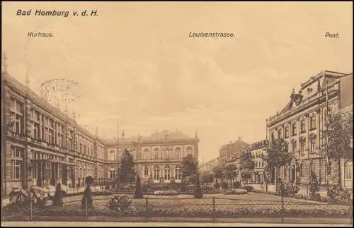 Carte de visite Kurhaus - Louisenstraße - Bureau de poste BAD HOMBURG c.d. HÖHE 17.5.12