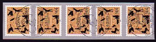 2455 Andersen selbstklebend, 5er-Streifen, ESSt Bonn