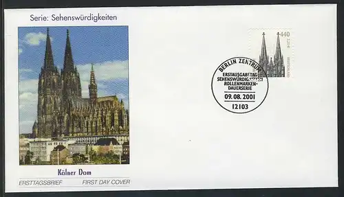 2206 SWK Kölner Dom 440/2,25, numéro de série FDC Berlin