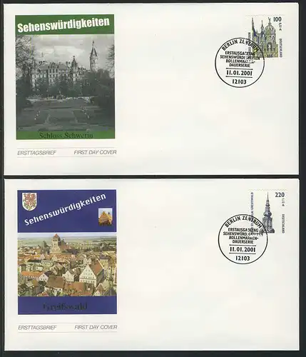 2156-2157 SWK 2001 mit Nummer FDC Berlin