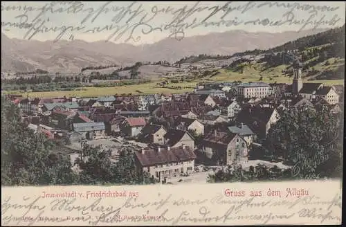 Carte de l'Allgäu: Immenstadt de Friedrichsbad, 6.8.2001