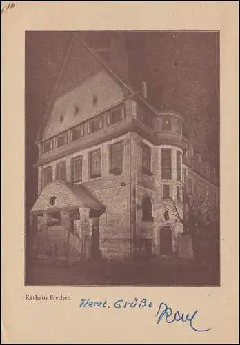 SSt FRECHEN 17.11.1955 pour la 2ème exposition sur l'impression de bijoux 1. Exposition