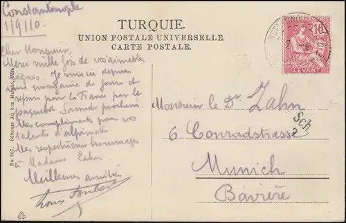 Levante Constantinople Cimeliere turc a Sculari / Cimtière des enfants, 2.9.1910