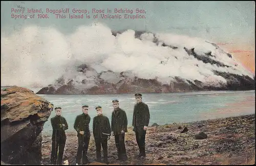 Ansichtskarte Alaska Perry Island Bogosloff Group, NOME / ALASKA 16.6.1910