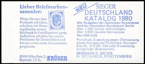 12a MH BuS 1980 [rote 60er], mit Berlin-Stempel