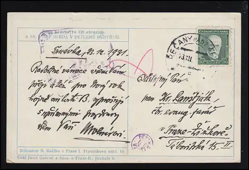 Künstler-AK Gemälde Josef Suche nach einem Obdach in Bethlehem gelaufen 1931