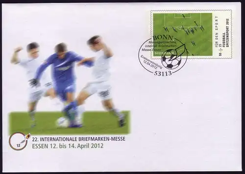 USo 264 Salon des timbres Essen - Football 2012, EV-O Bonn 12.4.12
