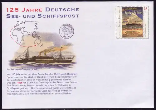USo 249 125 Jahre Deutsche See- und Schiffspost 2011, **