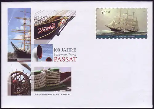 USo 237 100 Jahre Großsegler Viermastbark Passat 2011, postfrisch