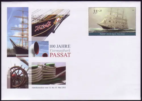 USo 237 100 Jahre Großsegler Viermastbark Passat 2011, postfrisch