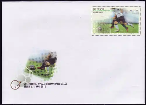 USo 207 Briefmarken-Messe Essen - Fußball-WM 2010, postfrisch