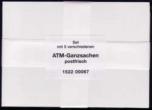ATM-Ganzsachen-Set: mit USo 166-169 und PSo 99, Set **