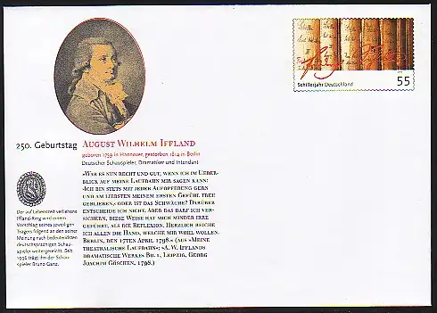 USo 178 August Wilhelm Iffland 2009, postfrisch