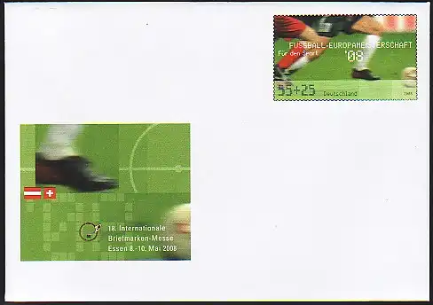 USo 155 Briefmarken-Messe Essen - Fußball-EM 2008, **
