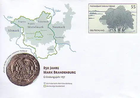 USo 135 Jubiläum 800 Jahre Mark Brandenburg - Nationalpark 2007, **