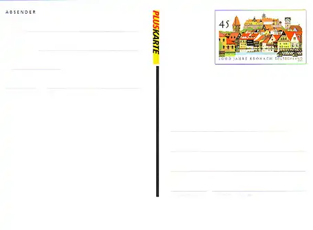 PSo 81a Kronach 2003, papier blanc fluorescent, frais comme dépensé **