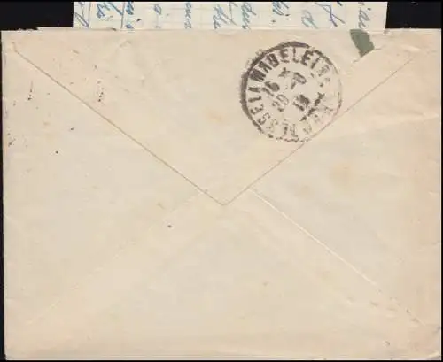 Stempel Belgische Militärbesetzung 27.8.18 auf Brief mit Inhalt