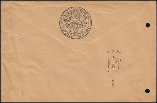 417 Ebert 30 p. en tant que couple vertical sur certificat de portage BENSBERG 20.8.130