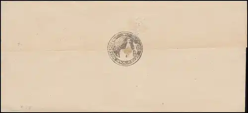 33 Paragraphe 10 Pfennige sur lettre cachet en cercle NEERMOOR 2.7.1878 vers le vide