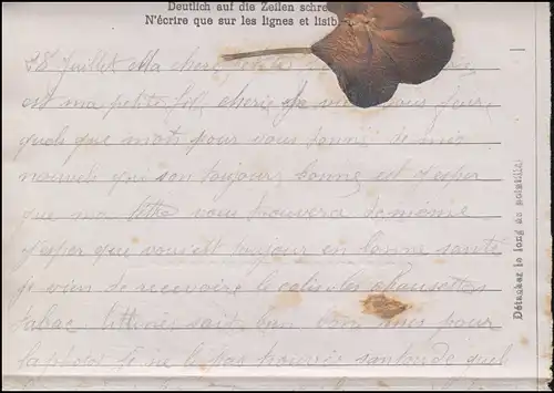 Poste de prisonniers de guerre Stalag XI B - 765, cachet de camouflage 4.8.1941, vers la France