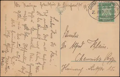 Poste ferroviaire CASSEL-FRANKFURT / MAIN ZUG 780 - 21.9.25 sur AK Frankfurt/M.