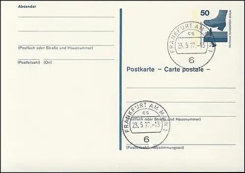 P 100 - Accident 50 Pf avec note directrice VS-O Francfort