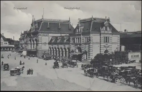 Ansichtskarte Düsseldorf Hauptbahnhof (um 1920), ungebraucht **