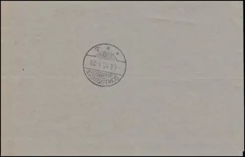 Frei durch Ablösung 21 Amtsgericht HINTERNAH 4.6.96 auf Post-Zustellungsurkunde 