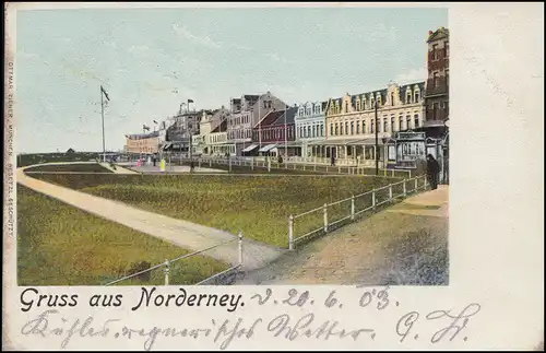 En haute mer à bord du vaisseau à vapeur rapide PRINCESSIN HEINRICH 20.6.1903 à AK