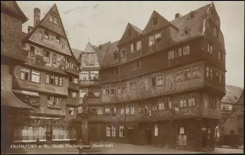 Sonder- und Werbestempel Frankfurt/Main älteste deutsche Messe 21.6.1928 auf AK