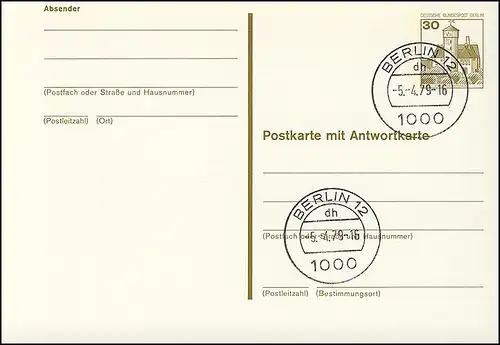 P 111 - BuS 30/30 Pf mit Strichlinien, VS-O Berlin