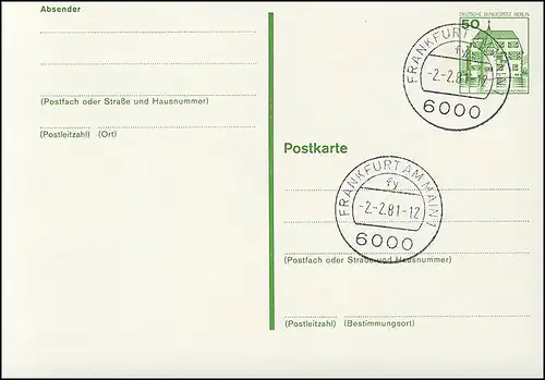 P 116 - BuS 50 Pf avec lignes de points VS-O Francfort