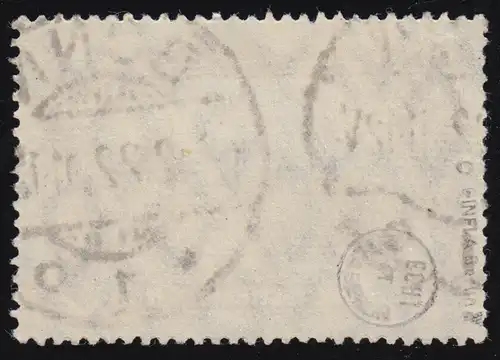 114c Freimarke - Fabe c, BONN 2.2.1922, links Bedarfszähnung, INFLA-geprüft