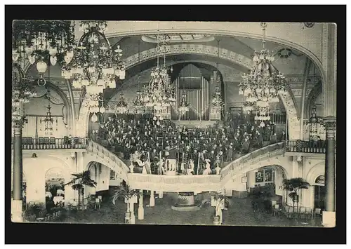 AK Ostende Kursaal avec orchestre, poste de terrain no 12 - 7.7.16 BS Inf.-Batl. Spandau