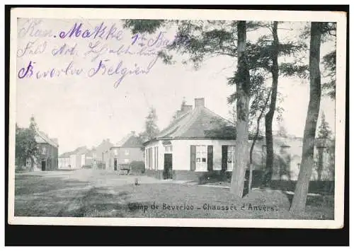 AK Camp de Beverloo, poste de terrain de BEVERLOO TRUPPENPLATZ (BELGIQUE) 30.8.15