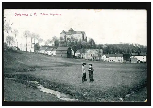 AK Oelsnitz: Château de Voigtberg, poste de terrain 25.9.16 à l'hôpital de Neersen