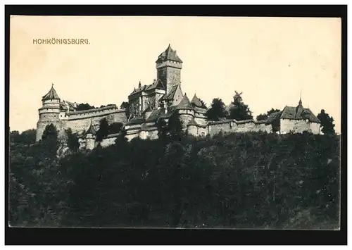 AK Hohkönigsburg, poste de terrain SB 4. Réserve. Régiment d'infanterie 74 - 27.7.1915