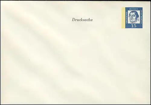 Privat-GA PU 30/1, Berlin Luther 15 Pfennig Drucksache Blanko-Umschlag, **