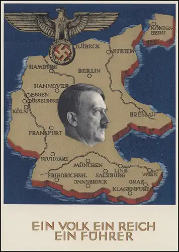 662 référendum sur AK Un peuple Un Reich Un guide passe. SSt Vienne 20.4.38