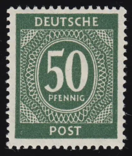 Assortiment allié 932a, paragraphe 50 Pf, vert noir et gris foncé, **