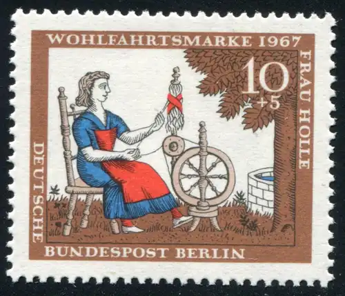 310 Wofa 10 Pf avec PLF manquant de changement dans la roue de filage en bas à gauche, case 21 **