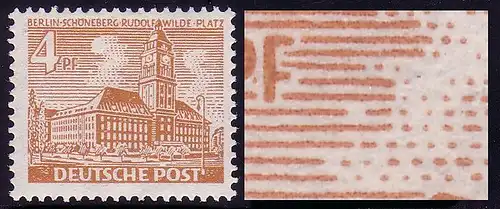 43II Berliner Bauten 4 Pf - PLF II [PM 1] ** postfrisch