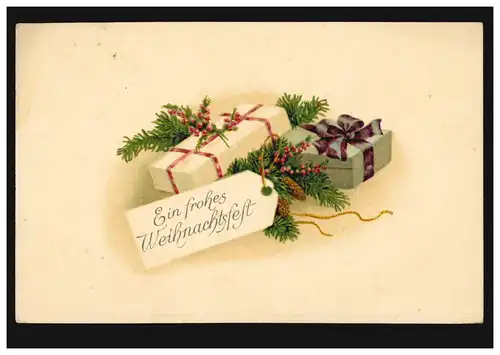 Carte de Noël cadeaux, MAGDEBURG 24.12.1915