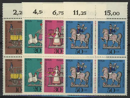 348-351 Wofa Zinnfiguren 1969, OR-Vbl Satz **