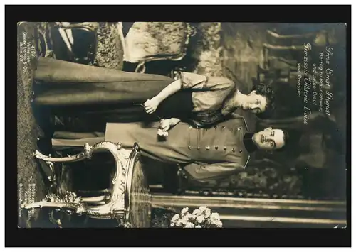 AK Prince Ernst August Herzog à Braunschweig avec femme, FRANKFURT/Oder 24.3.1913