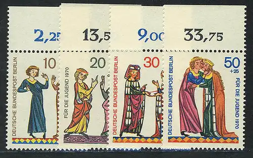 354-357 Jeunes Minnessistes 1970, Oberrand, Set **