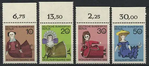 322-325 Wofa Poupées 1968, Oberrand, set **