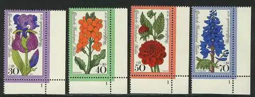 524-527 Wofa Fleurs de jardin 1976, FN1 phrase **