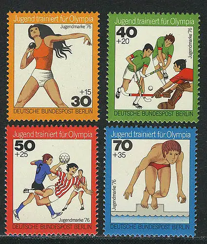 517-520 Jugend Olympia 1976, Satz **
